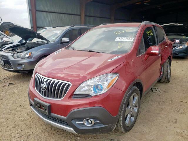 KL4CJDSB3EB772644 - 2014 BUICK ENCORE PREMIUM RED photo 2