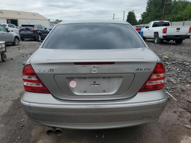 WDBRF92H17F877390 - 2007 MERCEDES-BENZ C 280 4MATIC SILVER photo 6