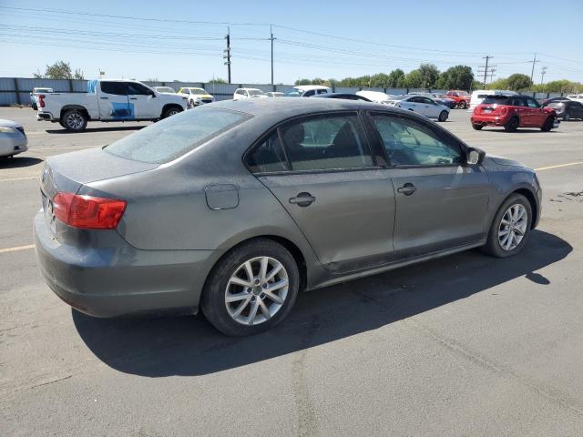 3VW2K7AJ1EM365369 - 2014 VOLKSWAGEN JETTA BASE ნაცრისფერი ფოტო 3