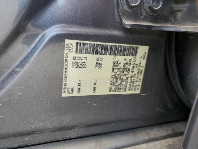1N4AA5AP4EC488519 - 2014 NISSAN MAXIMA S SILVER photo 13