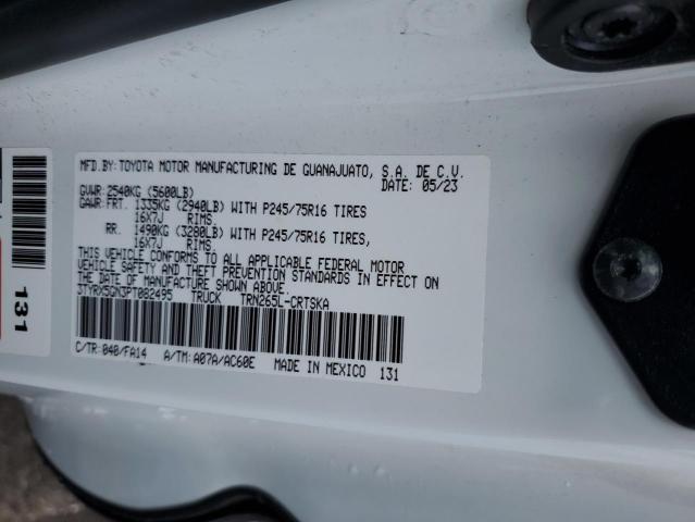 3TYRX5GN3PT082495 - 2023 TOYOTA TACOMA ACCESS CAB Blanco foto 12