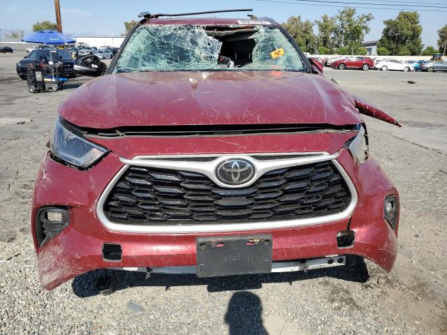 5TDHZRAH9MS056359 - 2021 TOYOTA HIGHLANDER XLE წითელი ფოტო 5