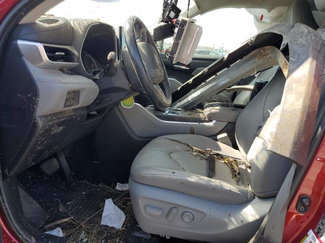 5TDHZRAH9MS056359 - 2021 TOYOTA HIGHLANDER XLE წითელი ფოტო 7