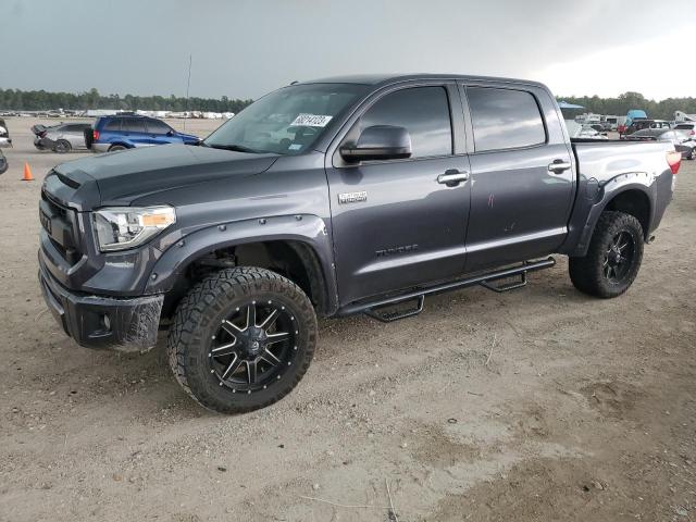 5TFFY5F15AX087452 - 2010 TOYOTA TUNDRA CREWMAX LIMITED GRAY photo 1