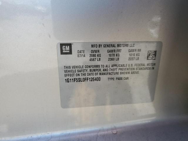 1G11F5SL0FF126400 - 2015 CHEVROLET MALIBU LTZ GOLD photo 12