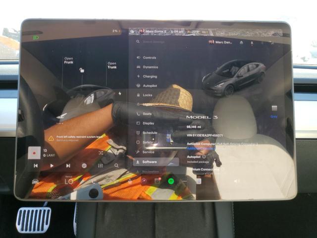 5YJ3E1EA2PF459371 - 2023 TESLA MODEL 3 BLACK photo 9