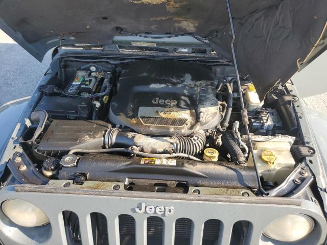 1C4AJWBG7EL125758 - 2014 JEEP WRANGLER SAHARA GRAY photo 11