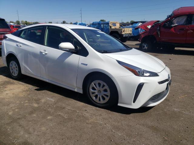 JTDKARFU4L3108046 - 2020 TOYOTA PRIUS L WHITE photo 4