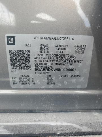 5GAERDKW8KJ104061 - 2019 BUICK ENCLAVE AVENIR BROWN photo 13