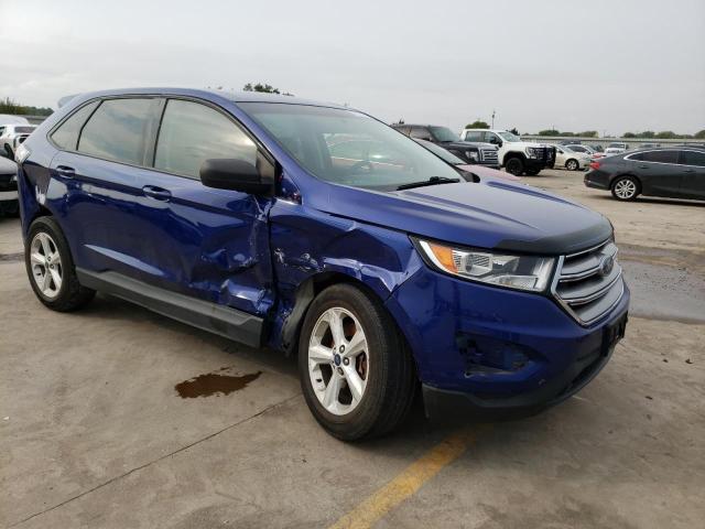 2FMTK4G9XFBC30506 - 2015 FORD EDGE SE BLUE photo 4