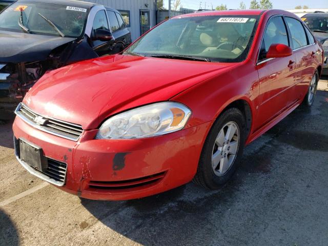 2G1WT57K791310128 - 2009 CHEVROLET IMPALA 1LT RED photo 1