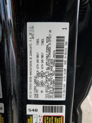 3TYLD5KN0RT010064 - 2024 TOYOTA TACOMA DOUBLE CAB BLACK photo 12