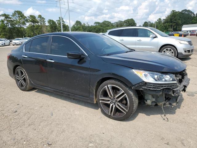 1HGCR2F53HA095677 - 2017 HONDA ACCORD SPORT Siyah fotoğraf 4