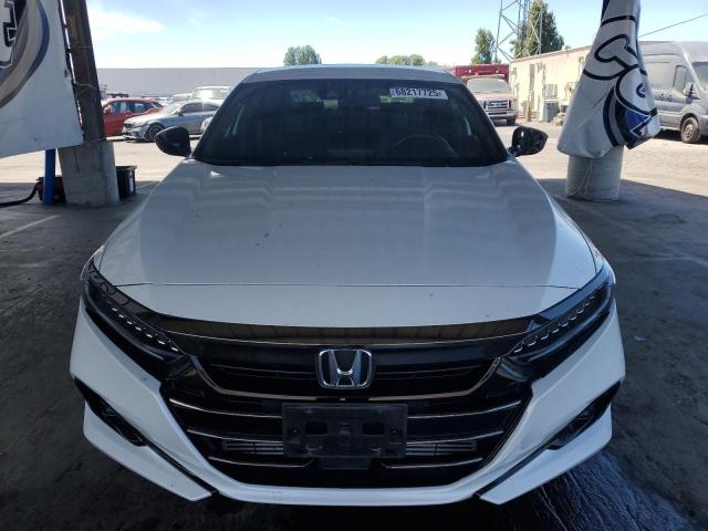 1HGCV1F31NA039978 - 2022 HONDA ACCORD SPORT WHITE photo 5