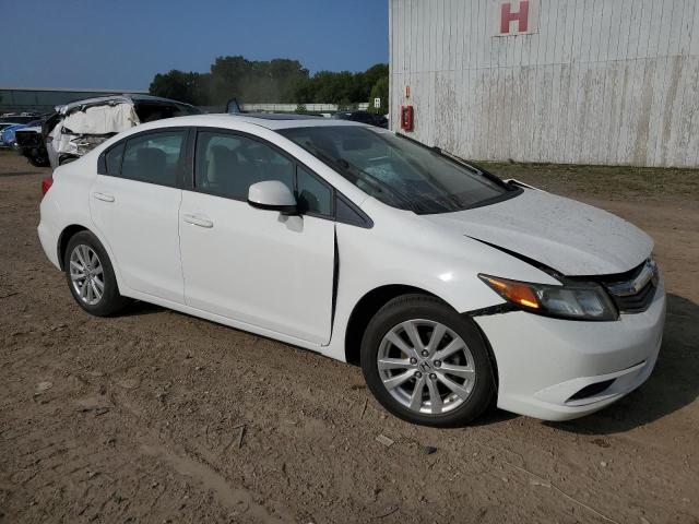 19XFB2F94CE314056 - 2012 HONDA CIVIC EXL თეთრი ფოტო 4