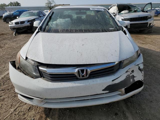 19XFB2F94CE314056 - 2012 HONDA CIVIC EXL WHITE photo 5