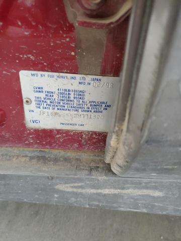 JF1SF6554WH771320 - 1998 SUBARU FORESTER S RED photo 14
