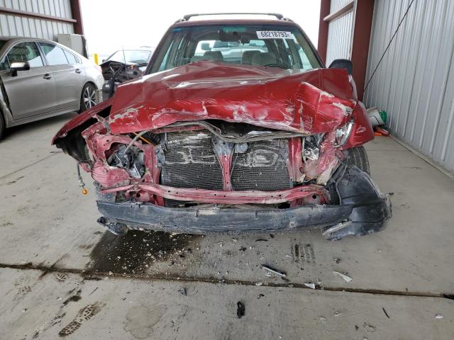 JF1SF6554WH771320 - 1998 SUBARU FORESTER S RED photo 5
