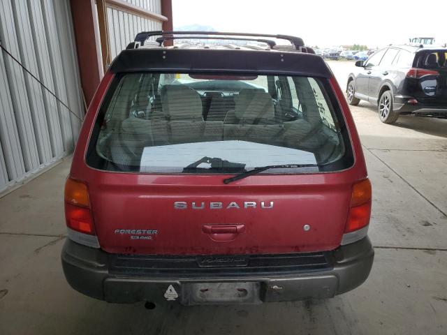 JF1SF6554WH771320 - 1998 SUBARU FORESTER S RED photo 6