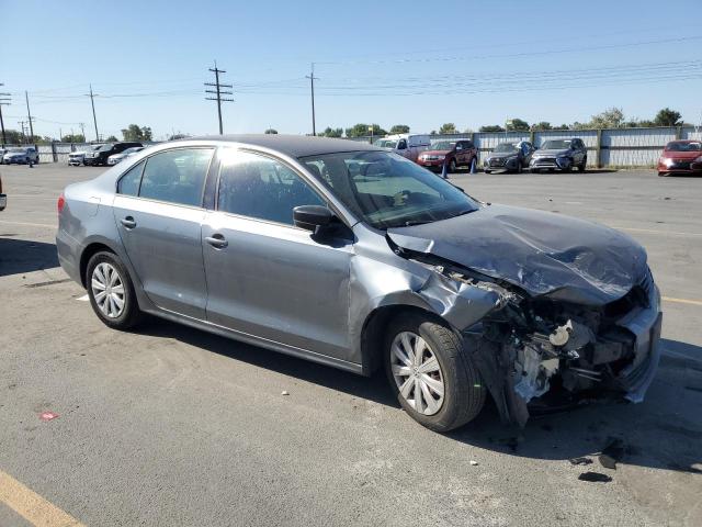 3VW2K7AJ4DM379488 - 2013 VOLKSWAGEN JETTA BASE 灰色 照片 4