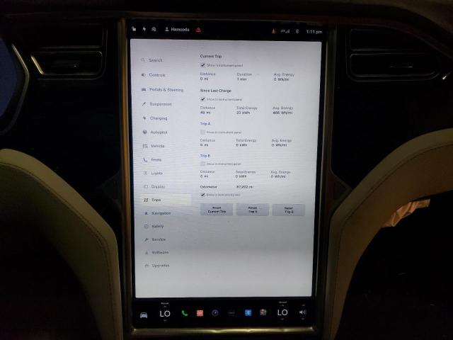 5YJXCBE46GF000190 - 2016 TESLA MODEL X BLACK photo 9