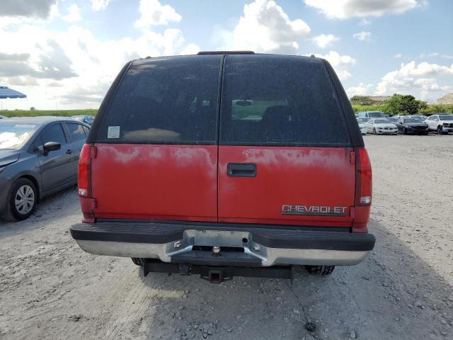 1GNFK16R1XJ491996 - 1999 CHEVROLET SUBURBAN K1500 RED photo 6