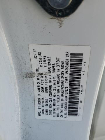 1HGCR2F50HA159223 - 2017 HONDA ACCORD SPORT WHITE photo 12