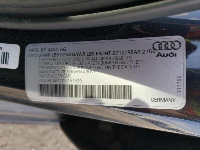 WAUHGAFC7CN151539 - 2012 AUDI A6 PRESTIGE 蓝色 照片 12