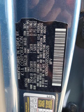 KNDRHDJG9S5291526 - 2025 KIA SORENTO EX BLUE photo 14