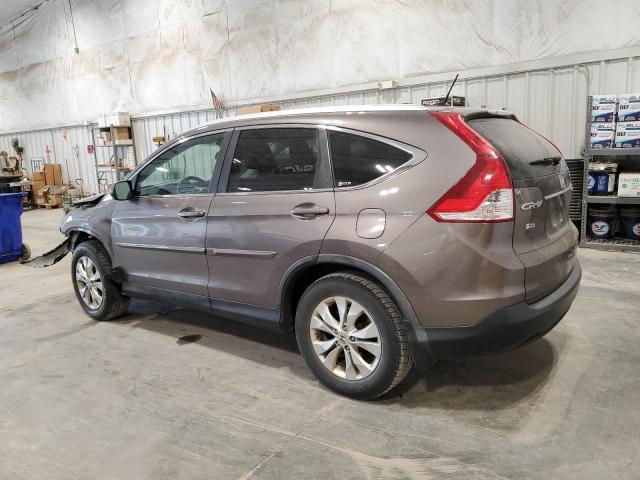 5J6RM4H77CL035068 - 2012 HONDA CR-V EXL BROWN photo 2