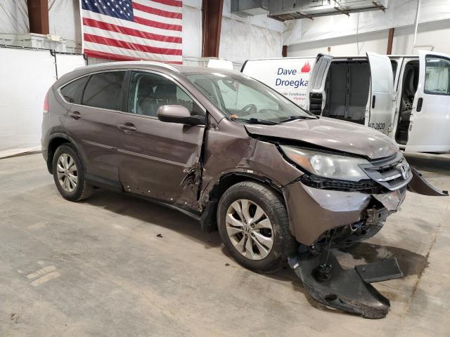 5J6RM4H77CL035068 - 2012 HONDA CR-V EXL BROWN photo 4