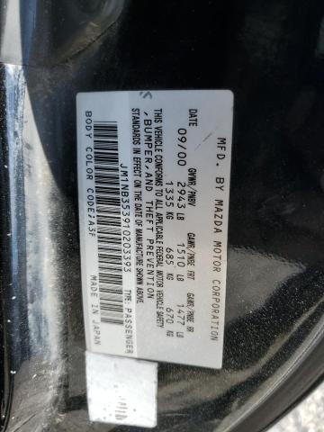 JM1NB353910203393 - 2001 MAZDA MX-5 MIATA BASE BLACK photo 12