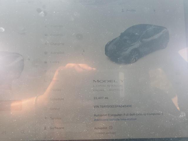 7SAYGDEE5PA048406 - 2023 TESLA MODEL Y Gris foto 9