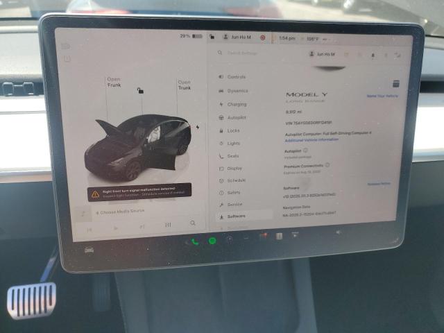 7SAYGDED0RF124191 - 2024 TESLA MODEL Y Schwarz Foto 9