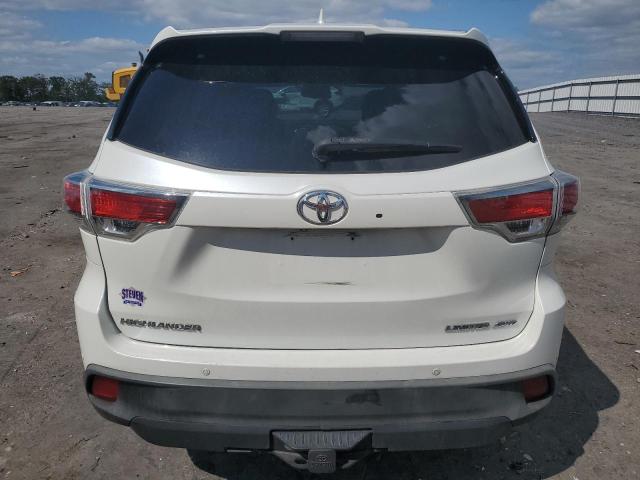 5TDDKRFH2FS125360 - 2015 TOYOTA HIGHLANDER LIMITED WHITE photo 6