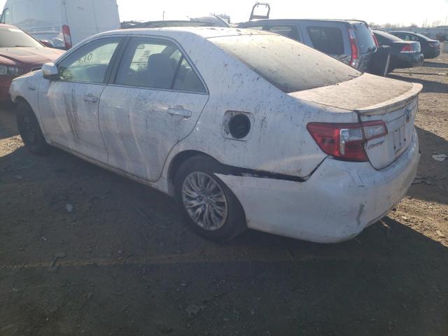 4T1BD1FKXCU030773 - 2012 TOYOTA CAMRY HYBRID WHITE photo 2