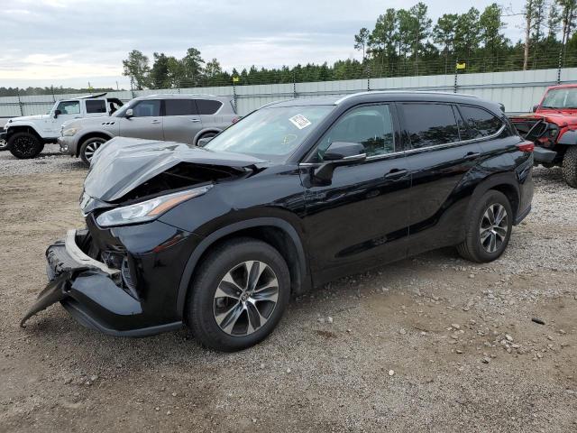 5TDGZRAH9LS501743 - 2020 TOYOTA HIGHLANDER XLE BLACK photo 1