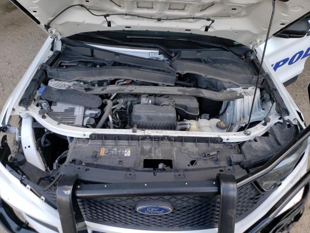 1FM5K8AB5MGA64445 - 2021 FORD EXPLORER POLICE INTERCEPTOR Weiß Foto 12