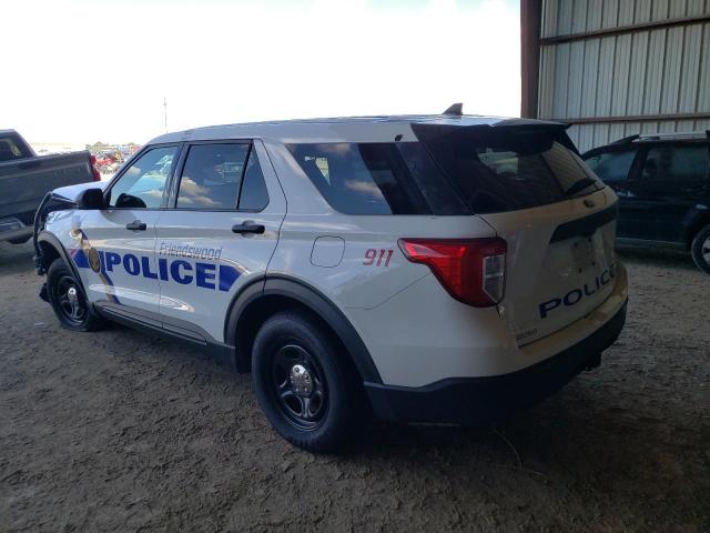 1FM5K8AB5MGA64445 - 2021 FORD EXPLORER POLICE INTERCEPTOR Weiß Foto 2