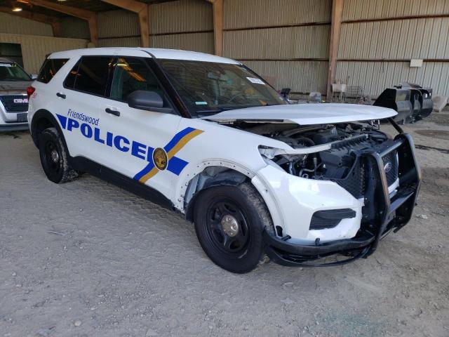 1FM5K8AB5MGA64445 - 2021 FORD EXPLORER POLICE INTERCEPTOR WHITE photo 4