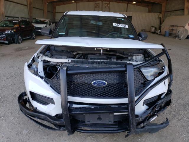 1FM5K8AB5MGA64445 - 2021 FORD EXPLORER POLICE INTERCEPTOR WHITE photo 5