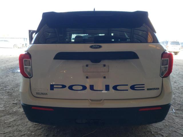 1FM5K8AB5MGA64445 - 2021 FORD EXPLORER POLICE INTERCEPTOR Weiß Foto 6