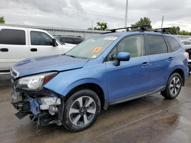 JF2SJARC5JH416509 - 2018 SUBARU FORESTER 2.5I LIMITED BLUE photo 1