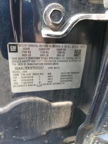 3GNAL3EK3ES590287 - 2014 CHEVROLET CAPTIVA LT 蓝色 照片 12