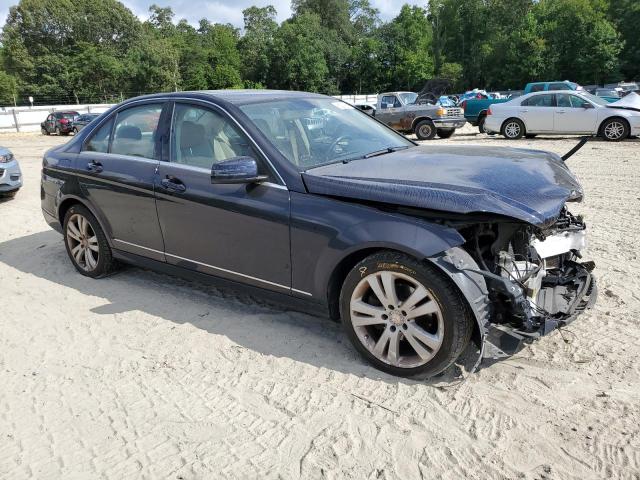 WDDGF8BB1BR164419 - 2011 MERCEDES-BENZ C 300 4MATIC BLUE photo 4