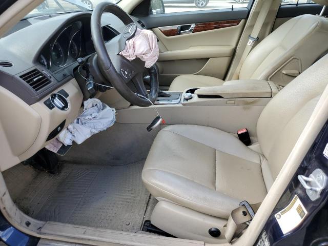 WDDGF8BB1BR164419 - 2011 MERCEDES-BENZ C 300 4MATIC BLUE photo 7