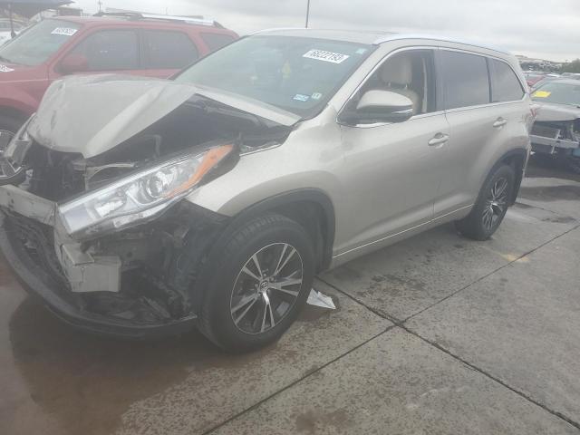 5TDJKRFHXGS503669 - 2016 TOYOTA HIGHLANDER XLE TAN photo 1