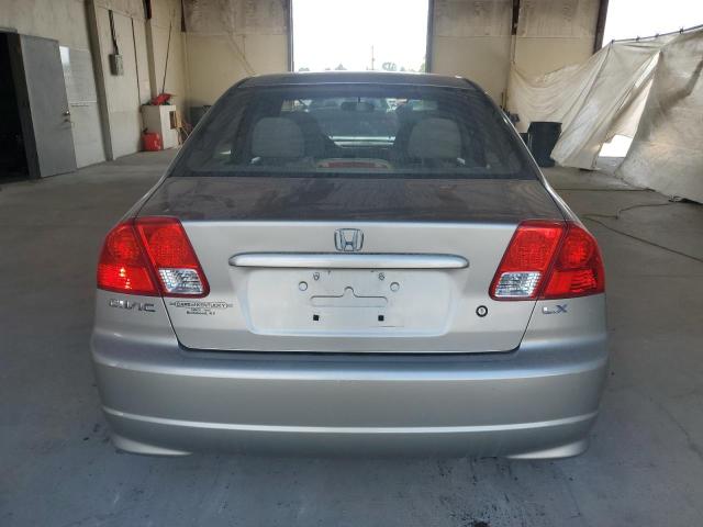 2HGES16584H635947 - 2004 HONDA CIVIC LX ვერცხლისფერი ფოტო 6