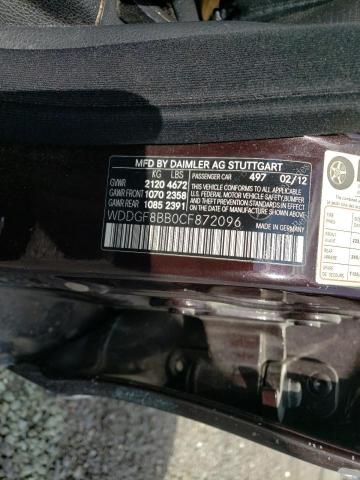 WDDGF8BB0CF872096 - 2012 MERCEDES-BENZ C 300 4MATIC BROWN photo 12