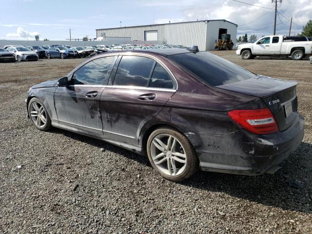 WDDGF8BB0CF872096 - 2012 MERCEDES-BENZ C 300 4MATIC BROWN photo 2